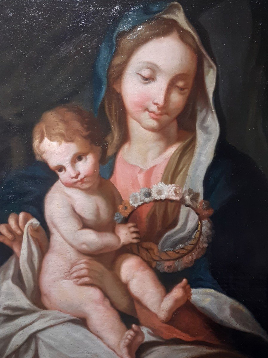 Quadro Madonna con bambino-photo-3