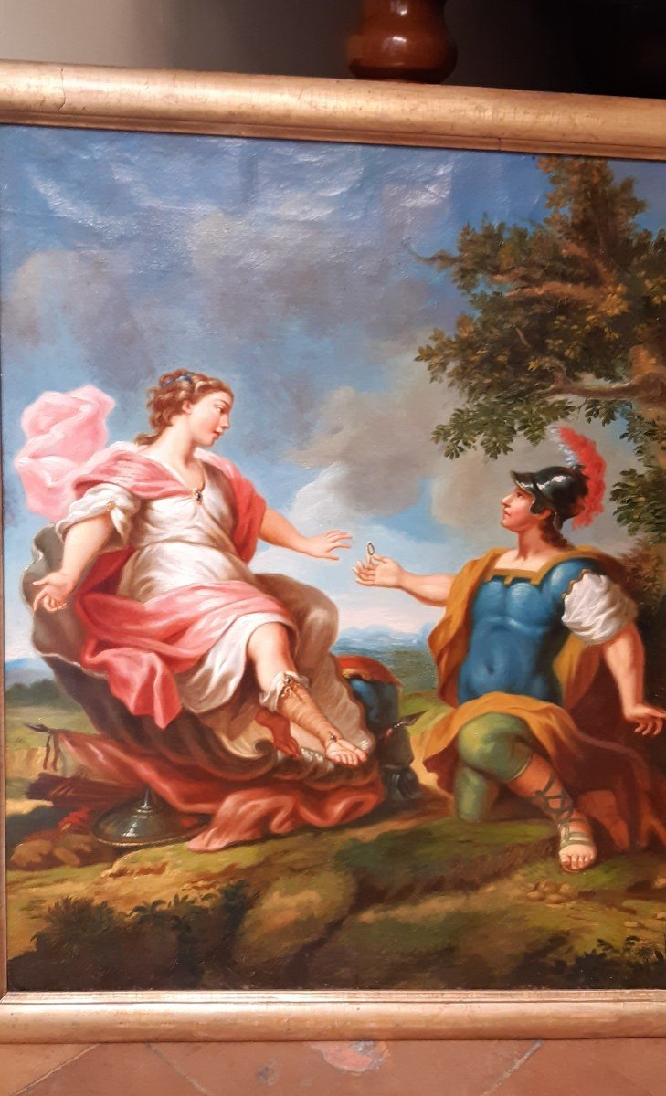 Tableau Scene Mythologique Du XVIIIe Siecle