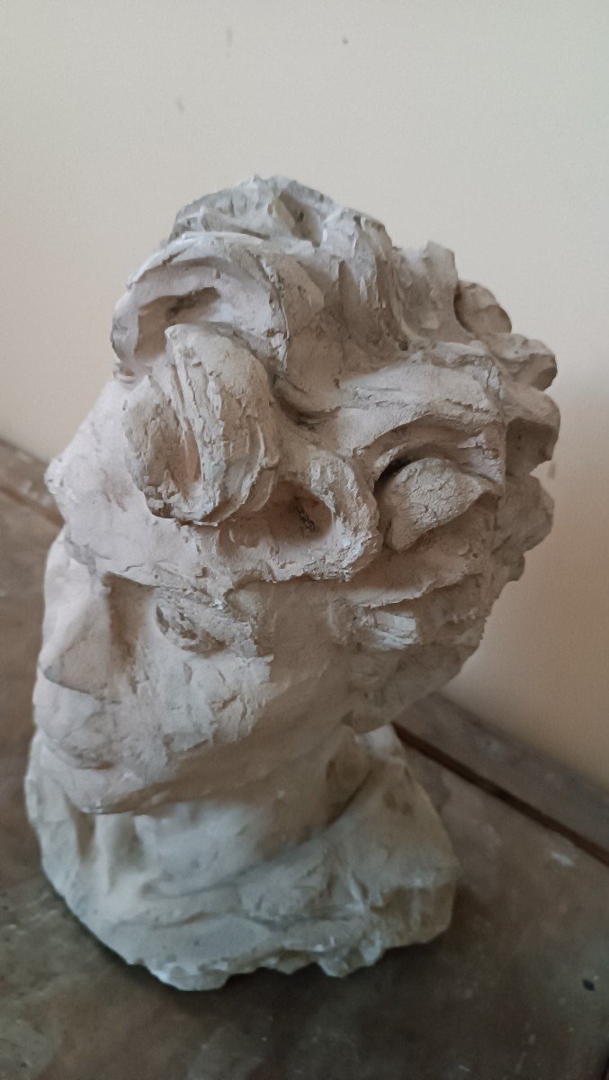 scultura busto in gesso firmato A.Novelli-photo-3