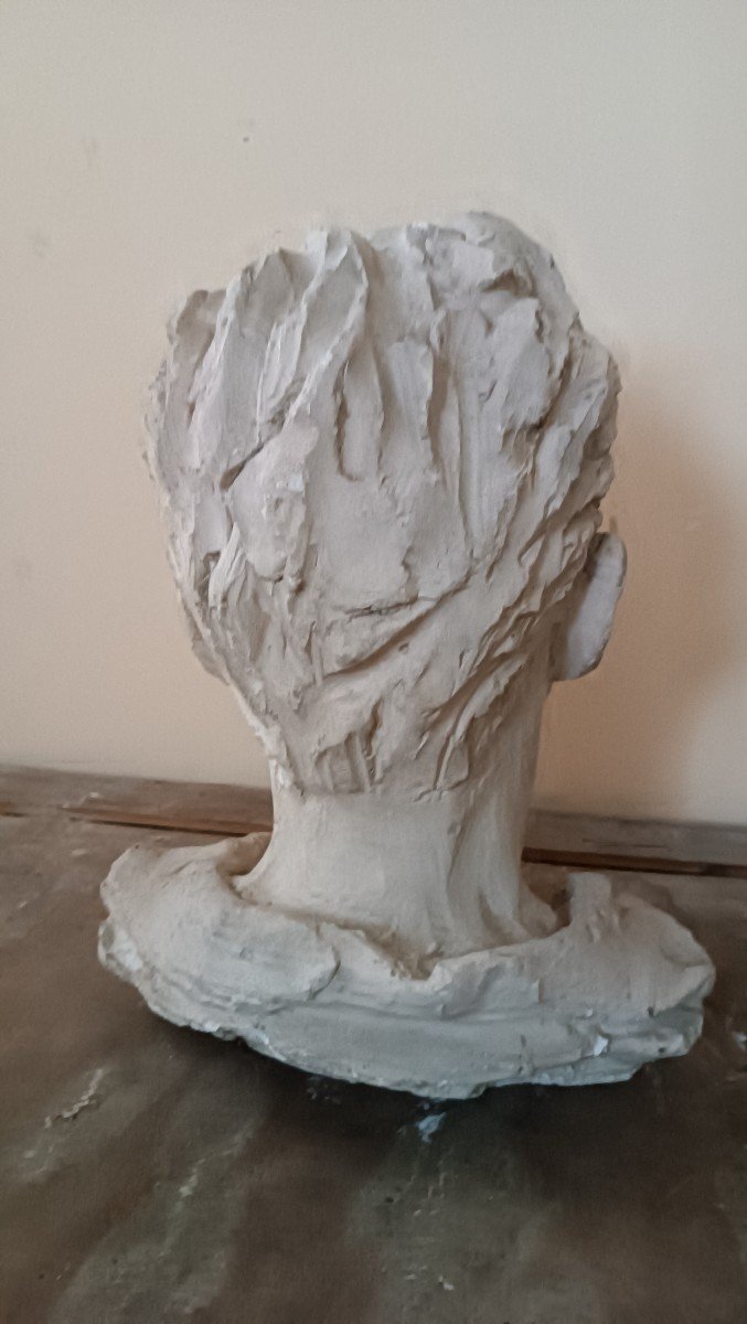 scultura busto in gesso firmato A.Novelli-photo-3