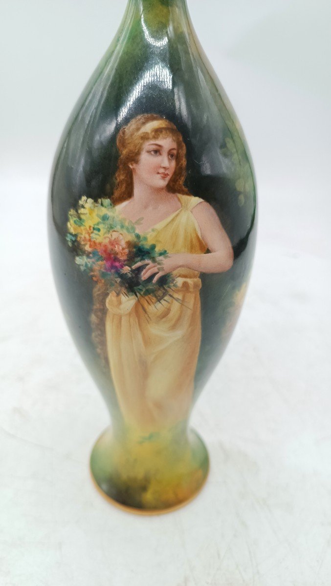 vaso porcellana Royal Bonn Germany art nouveau liberty fine 800 primi 900-photo-3