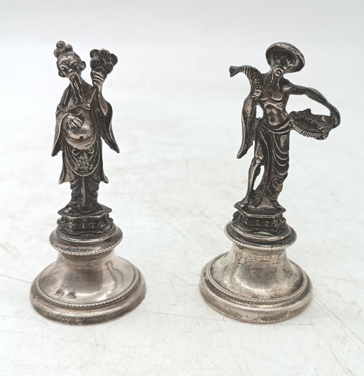 Coppia statuine in argento 800 Alessandria-photo-2