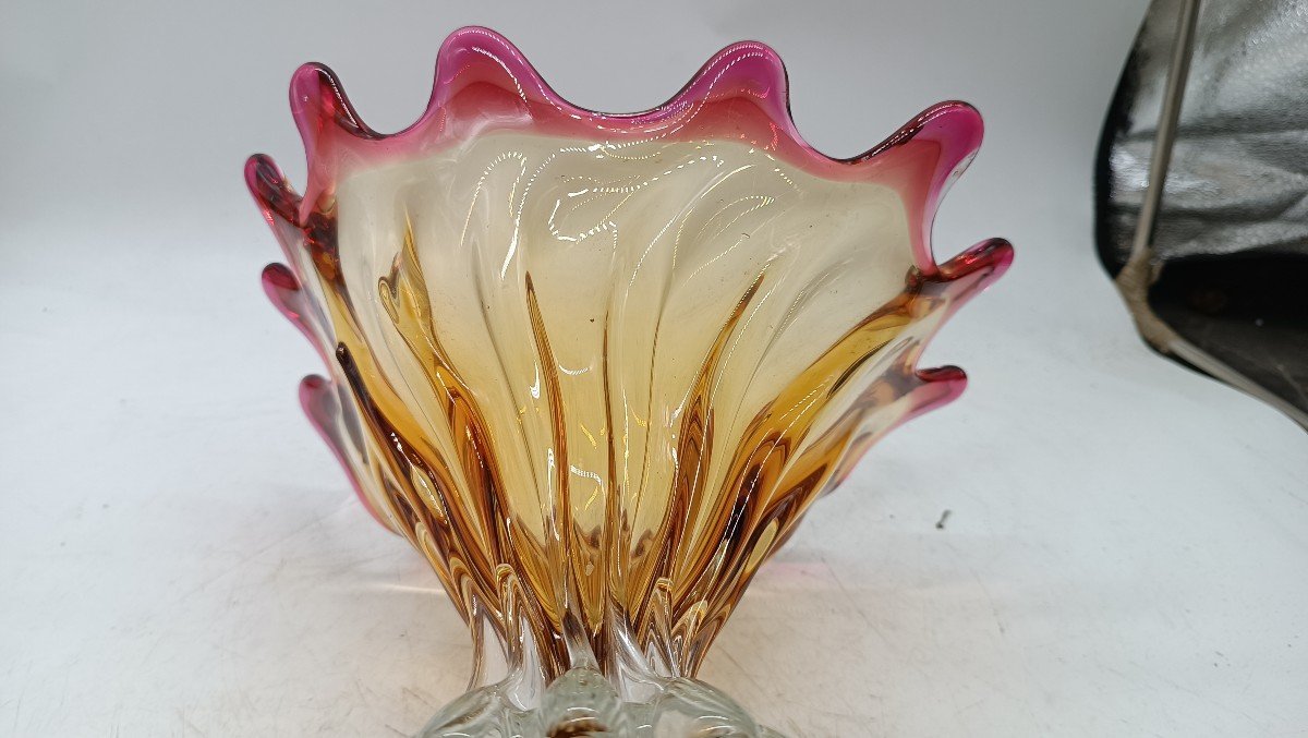 Bellissimo vaso in vetro murano anni 50\60-photo-4