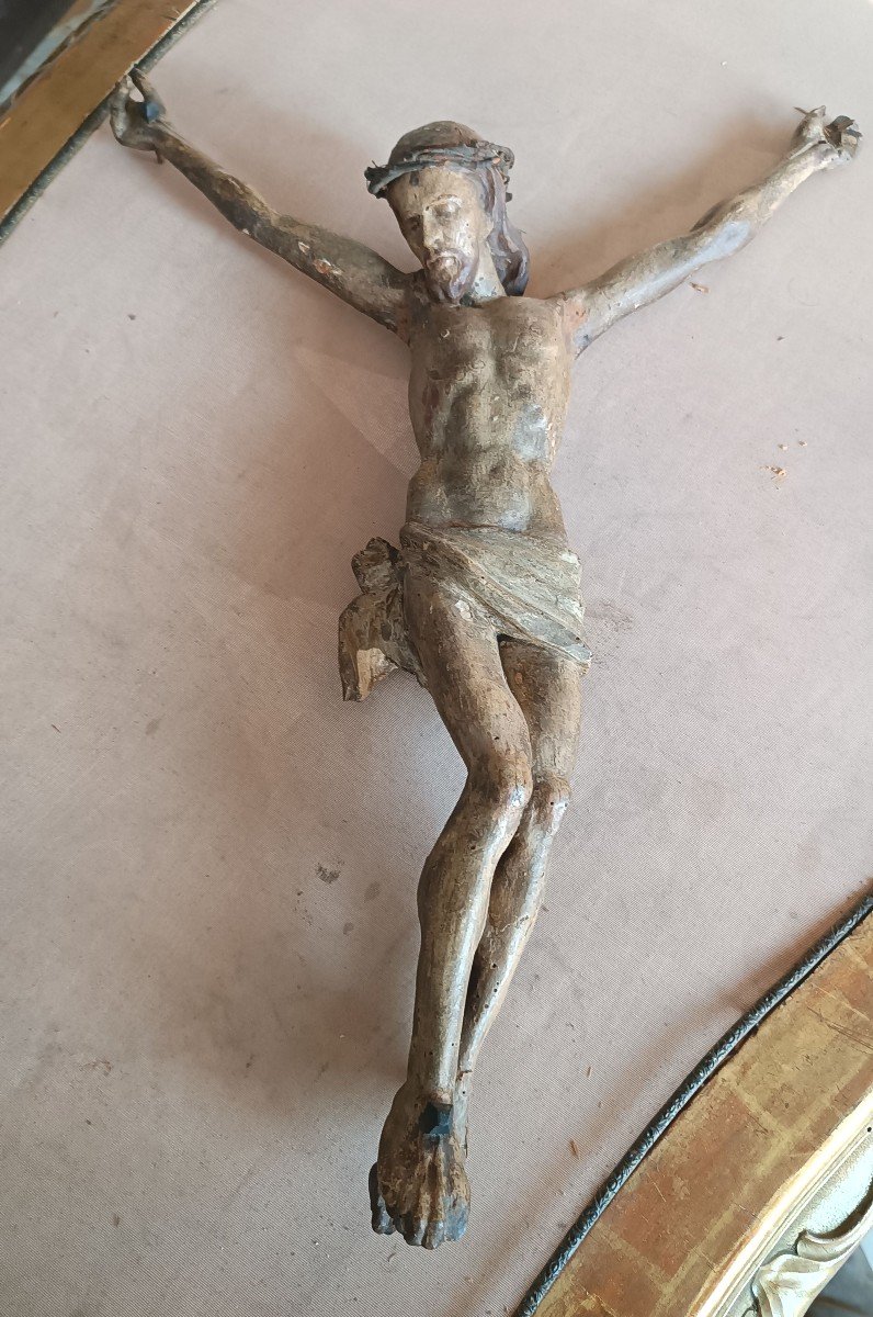 Cristo in legno policromo XVII secolo-photo-3