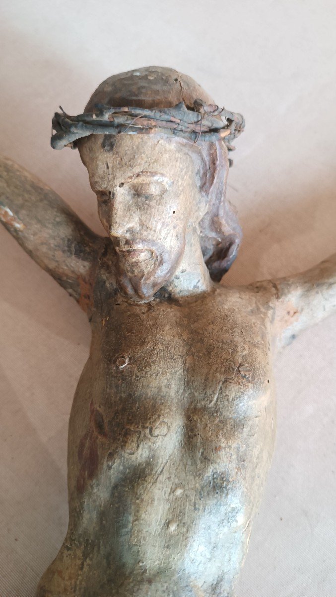 Cristo in legno policromo XVII secolo-photo-4