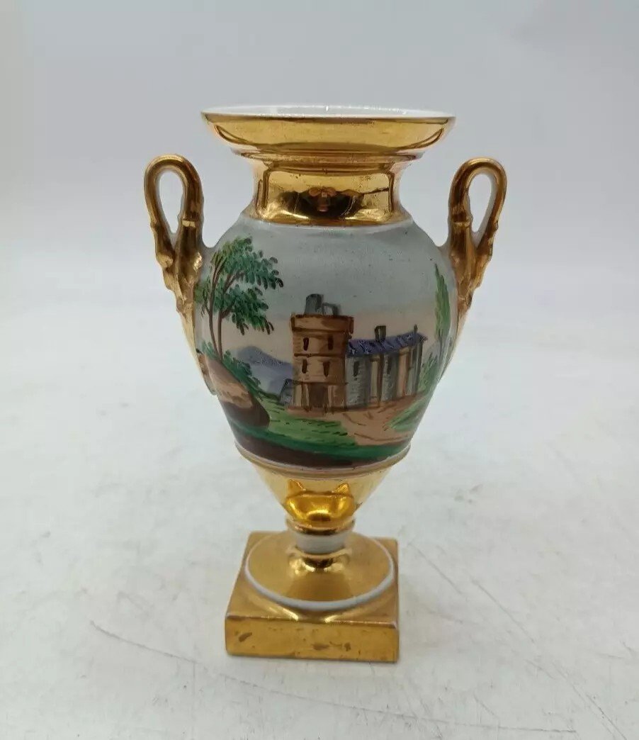 PICCOLO VASO PORCELLANA IMPERO FRANCIA