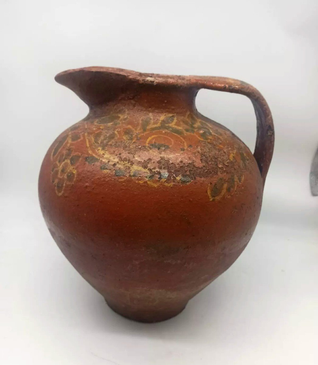 ORCIO VASO TERRACOTTA INVETRIATA ANTICO TOSCANA XVII SECOLO ITALIA-photo-3