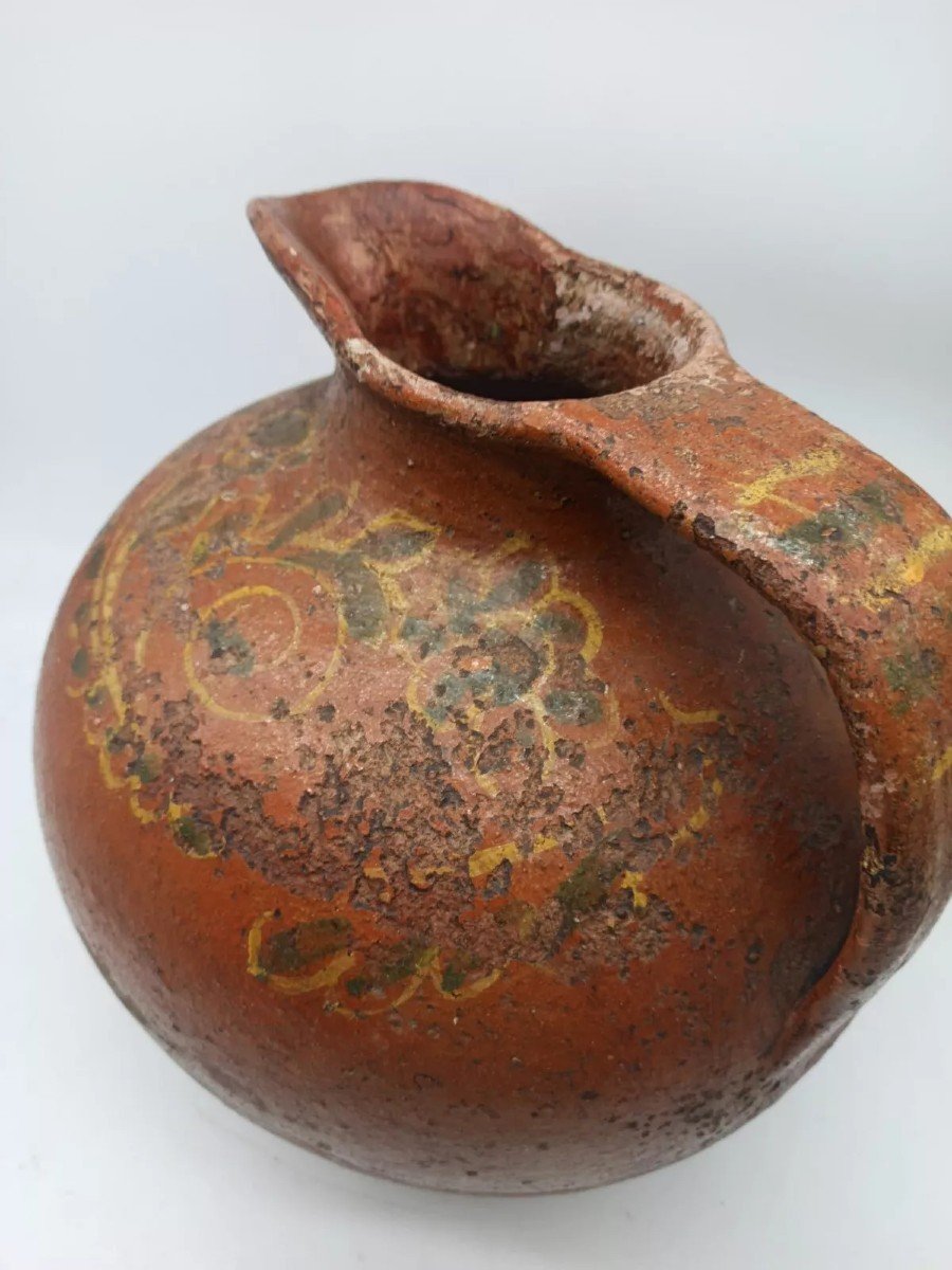 ORCIO VASO TERRACOTTA INVETRIATA ANTICO TOSCANA XVII SECOLO ITALIA-photo-1