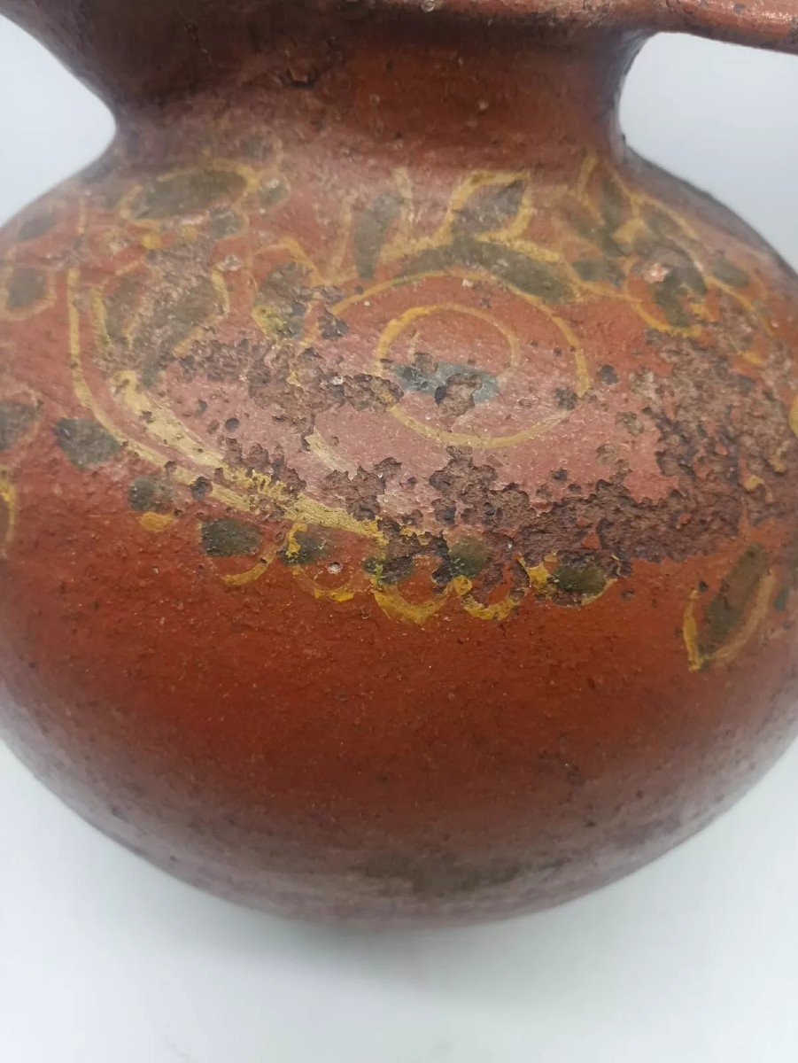 ORCIO VASO TERRACOTTA INVETRIATA ANTICO TOSCANA XVII SECOLO ITALIA-photo-4