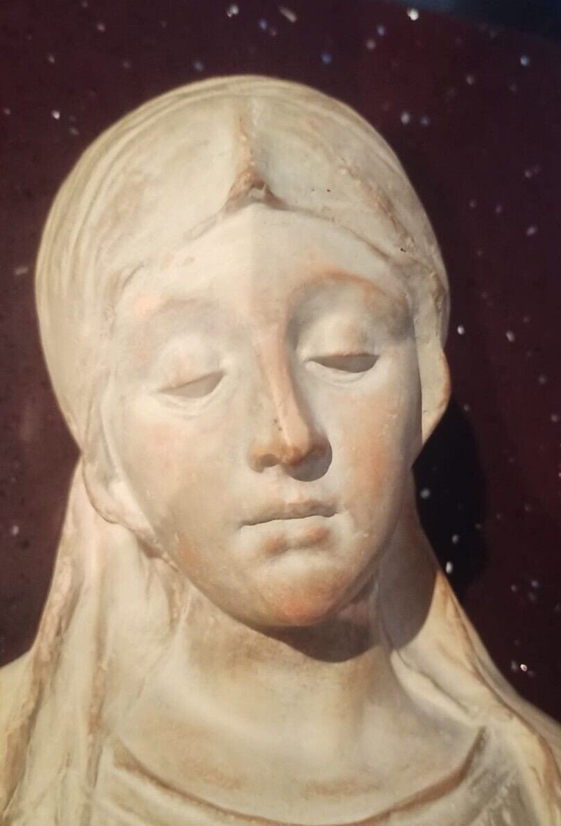 Scultura Terracotta Busto Madonna Firmata A.Neri  ALFREDO NERI (BOLOGNA 1862-1928-photo-2