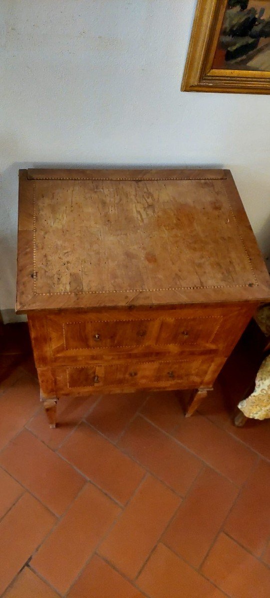 Comoda originale Luigi XVI  lastronata , Toscana XVIII secolo-photo-3