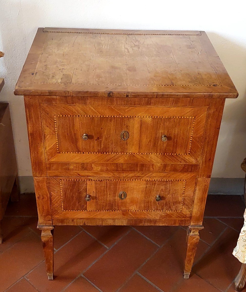 Comoda originale Luigi XVI  lastronata , Toscana XVIII secolo-photo-8