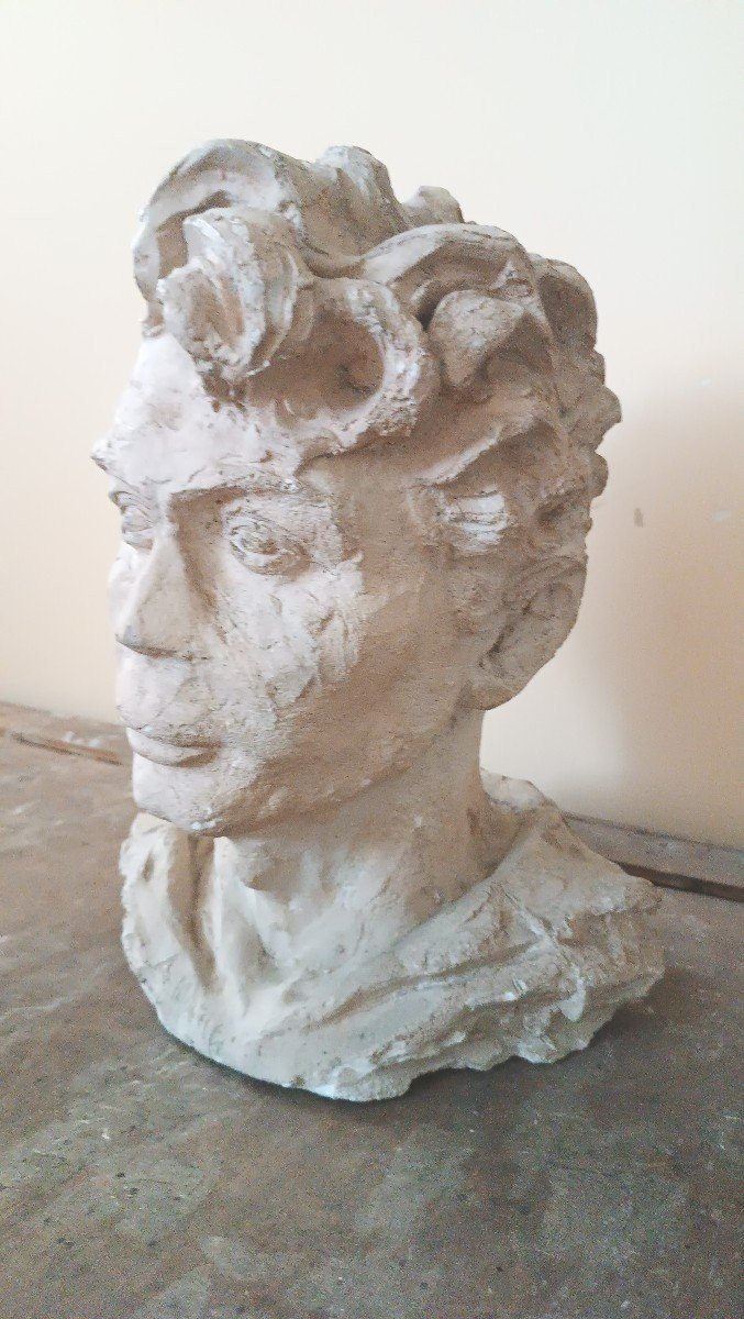 scultura busto in gesso firmato A.Novelli-photo-4