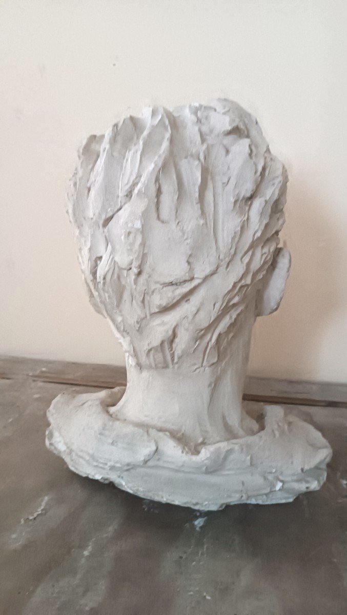 scultura busto in gesso firmato A.Novelli-photo-1