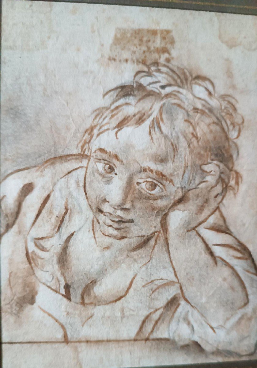 disegno a inchiostro Scuola italiana del XVII secolo-photo-1