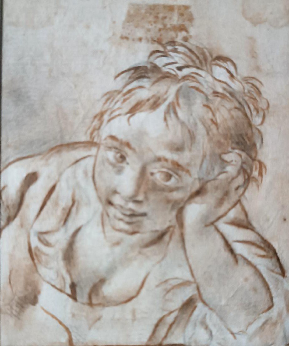 disegno a inchiostro Scuola italiana del XVII secolo-photo-2