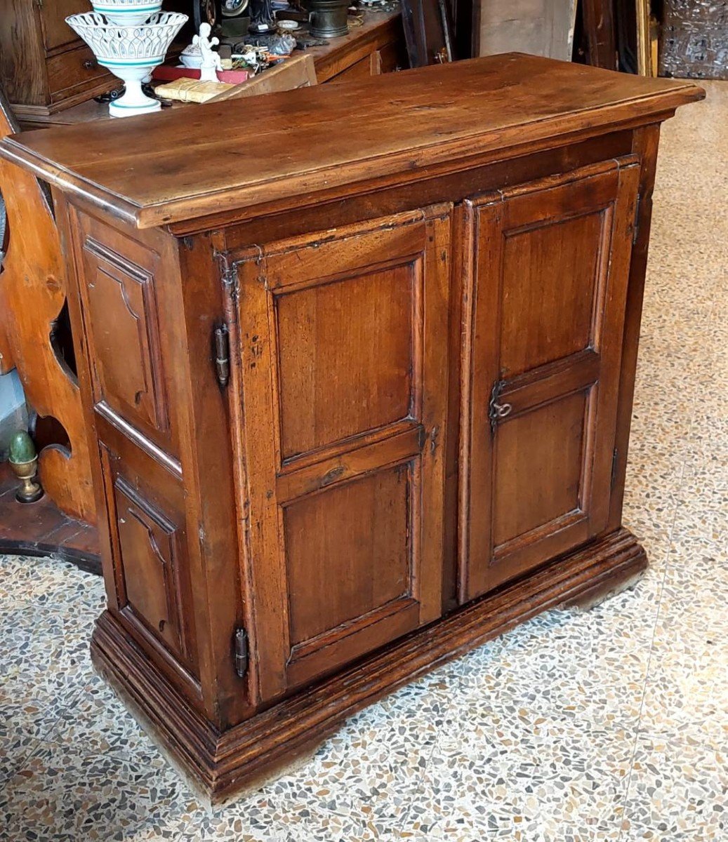 Rara piccola credenza in noce FINE XVII INIZI XVIII SECOLO-photo-7