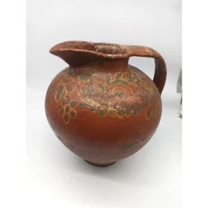 ORCIO VASO TERRACOTTA INVETRIATA ANTICO TOSCANA XVII SECOLO ITALIA