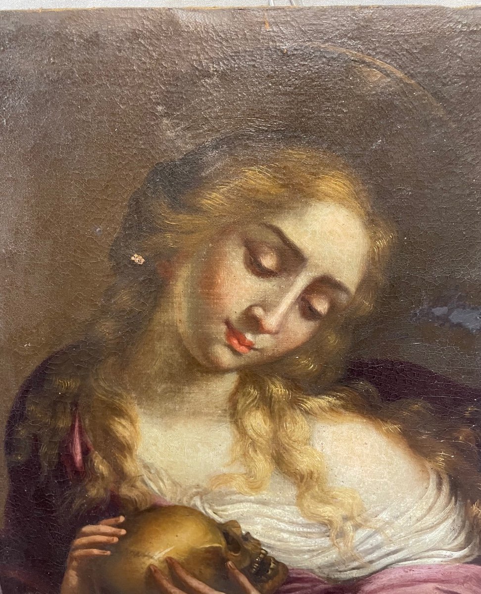 Olio su tela Maddalena penitente XVIIsecolo-photo-2
