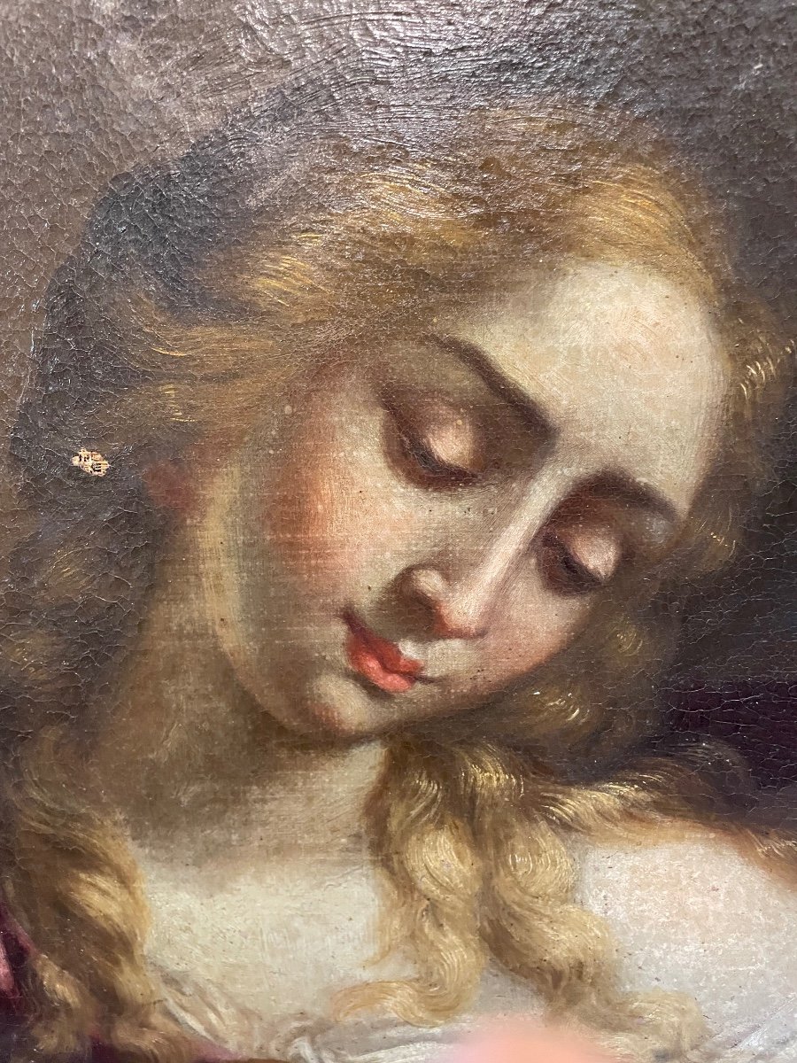 Olio su tela Maddalena penitente XVIIsecolo-photo-1
