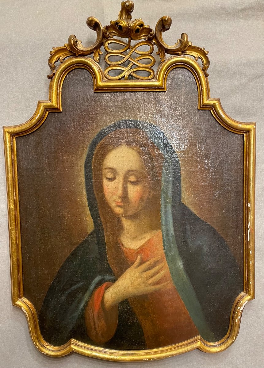 Olio su tela madonna  addolorata 