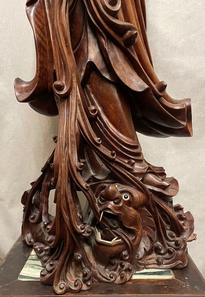 Grande Guanyin in legno XXsecolo-photo-3