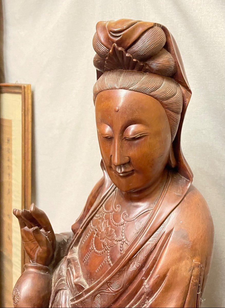 Grande Guanyin in legno XXsecolo-photo-4