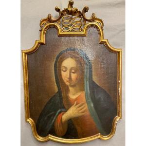 Olio su tela madonna  addolorata 