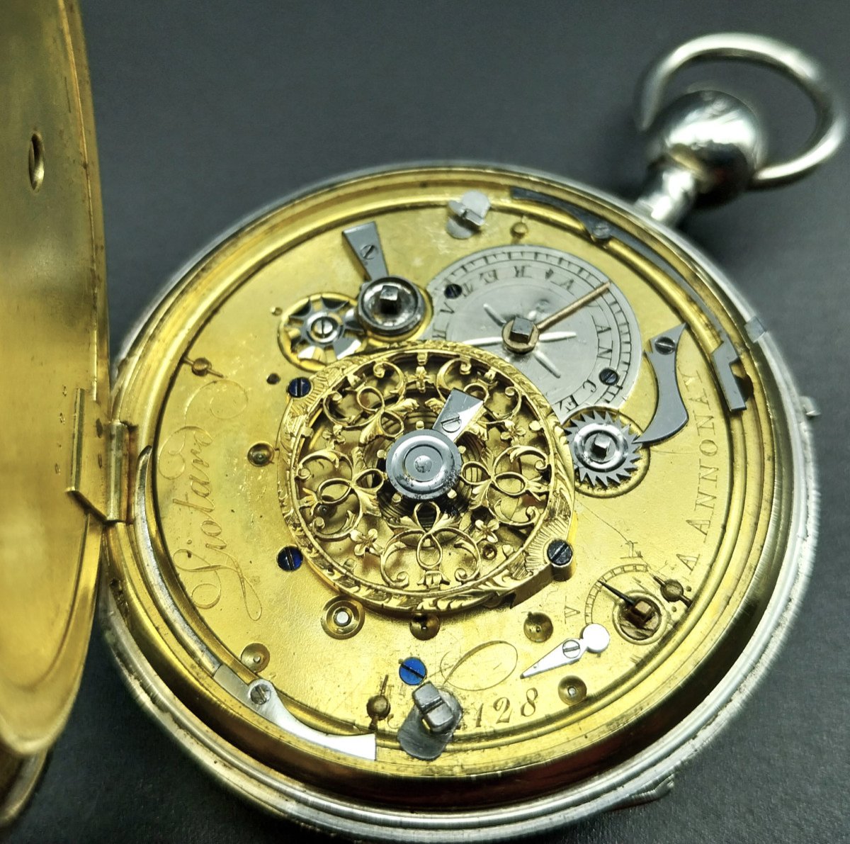 Orologio da tasca a verga con ripetizione ore e quarti, 1840.-photo-7