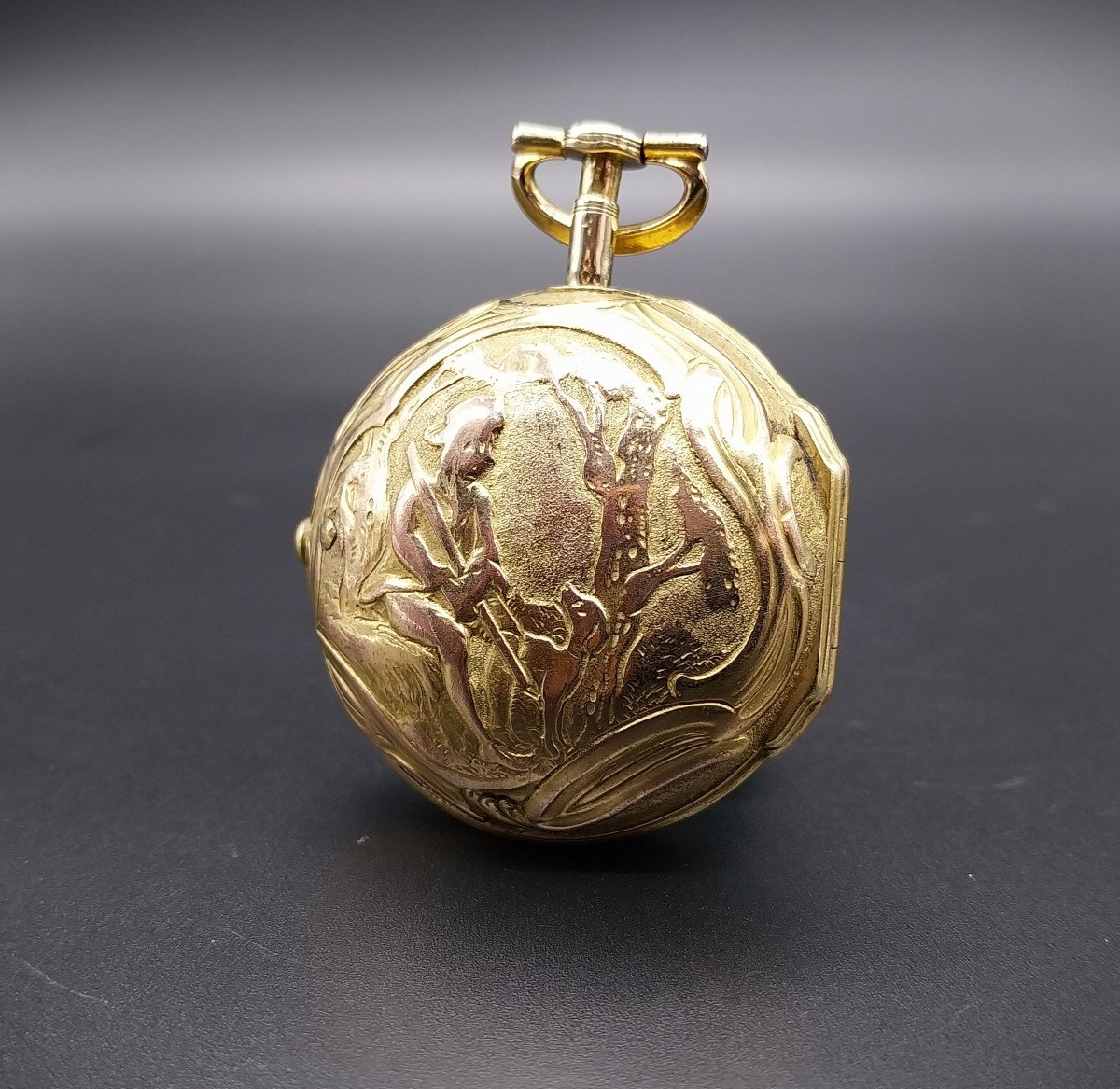 Orologio da tasca con cassa sbalzata, epoca 1780, James Vigne-photo-3