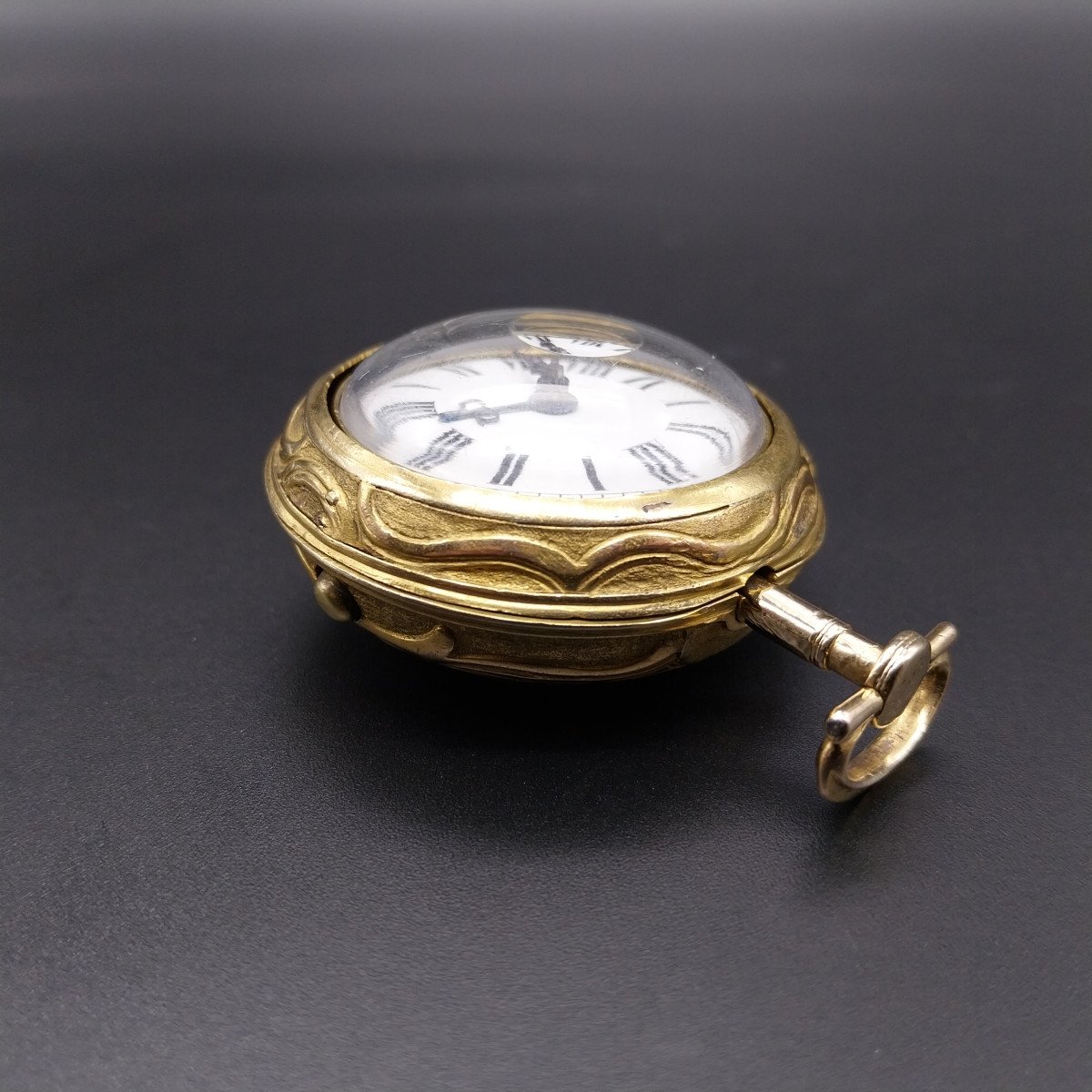 Orologio da tasca con cassa sbalzata, epoca 1780, James Vigne-photo-4