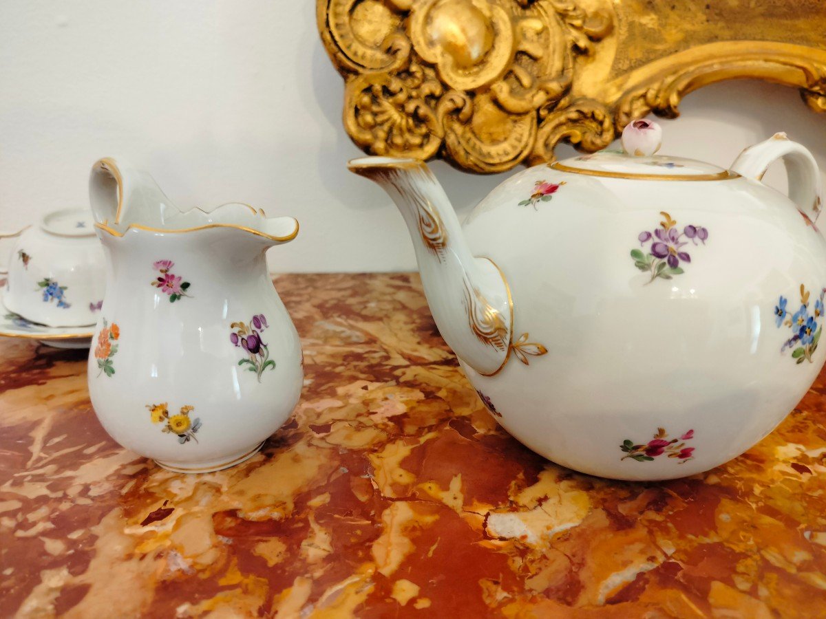 Servizio Caffé Porcelaine MEISSEN - XIX s.-photo-2