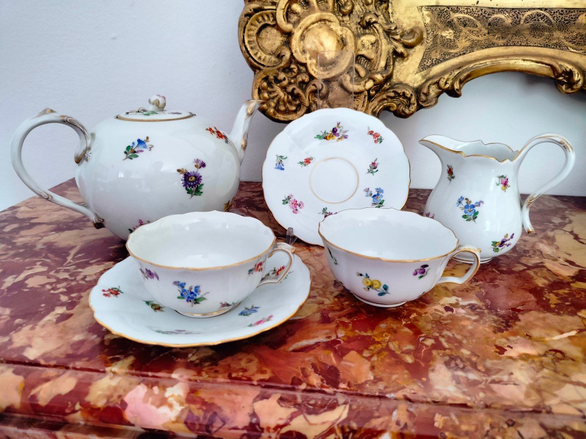 Servizio Caffé Porcelaine MEISSEN - XIX s.