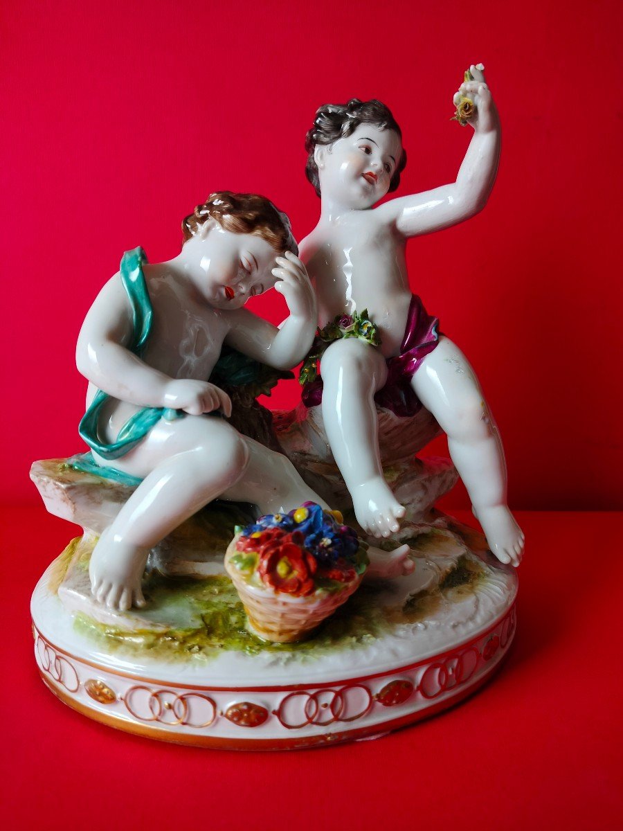 Porcelaine de Capodimonte Italia fine 1800-photo-2