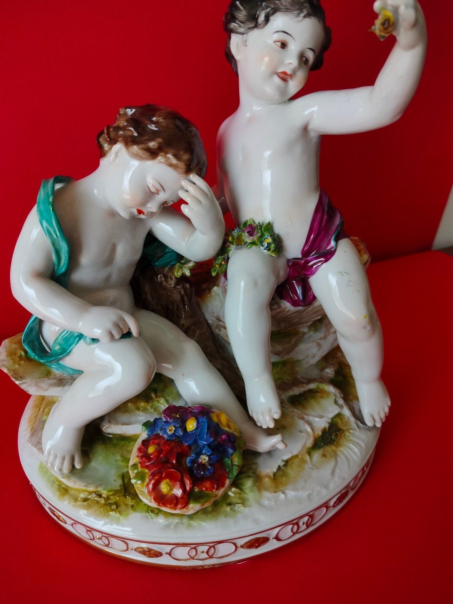 Porcelaine de Capodimonte Italia fine 1800-photo-3