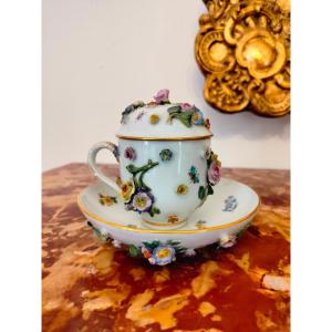 Tazza da Cioccolato porcellana di  Meissen  XIX 