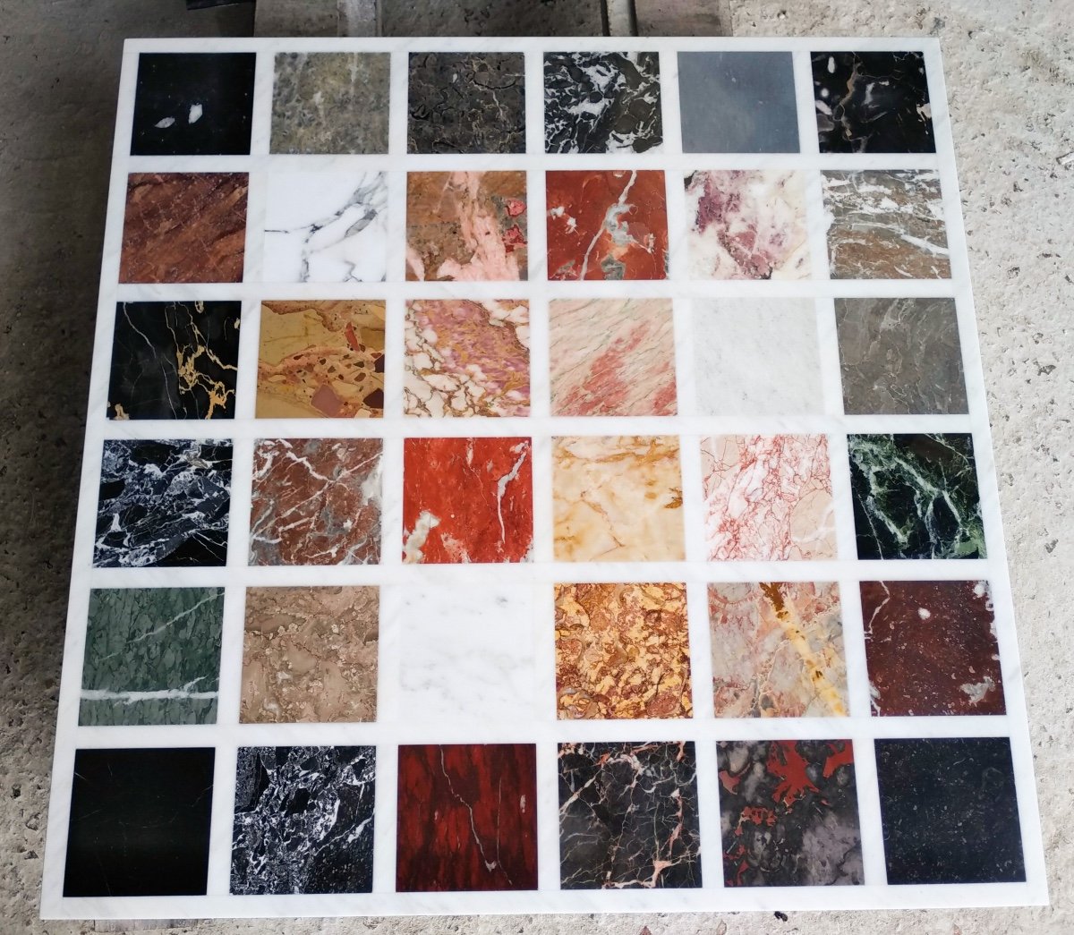 Marble Color Chart