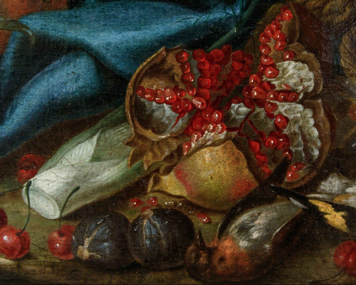 Maximilian Pfeiler (attivo dal 1683-c.1721) Natura morta di frutta  -photo-2