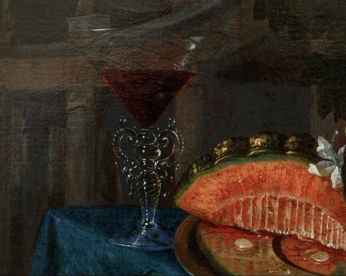 Maximilian Pfeiler (attivo dal 1683-c.1721) Natura morta di frutta  -photo-4
