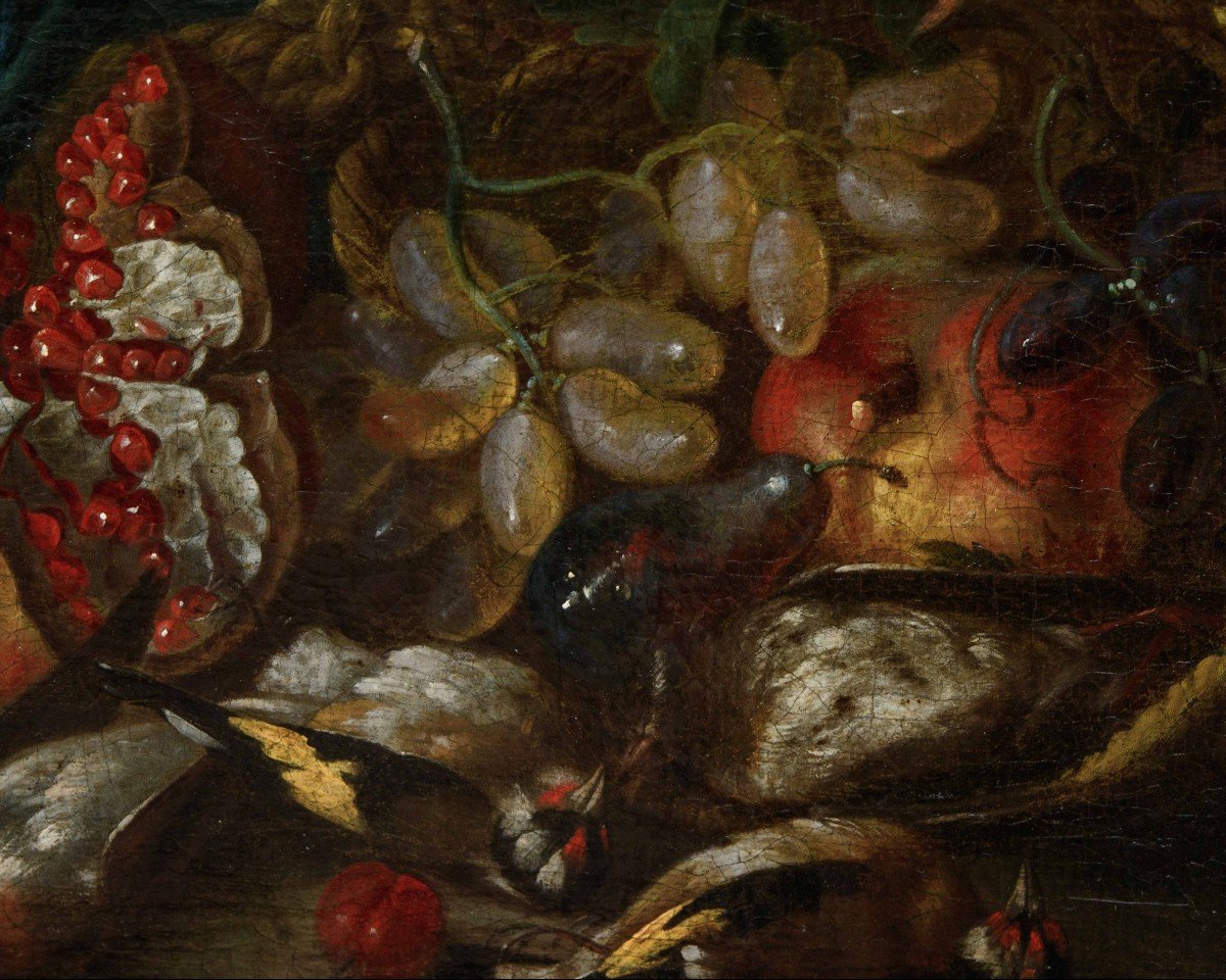 Maximilian Pfeiler (attivo dal 1683-c.1721) Natura morta di frutta  -photo-1