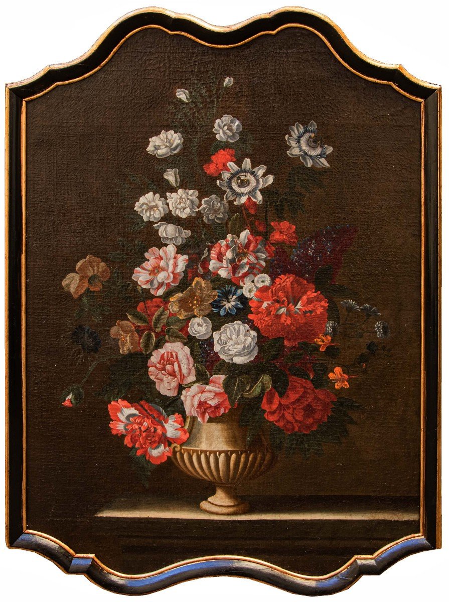 Ambito di Jean-Baptiste Monnoyer (1636 - 1699), Vaso di fiori  