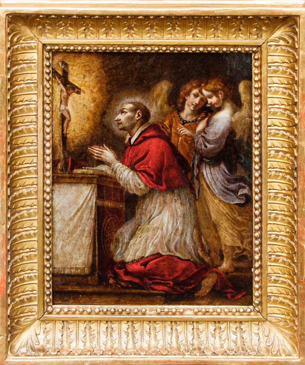 Scuola Emiliana del XVII secolo, La preghiera di San Carlo