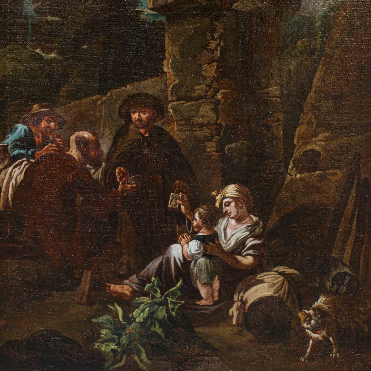 Ambito di Pieter Van Laer, XVII secolo, Scena di elemosina-photo-3