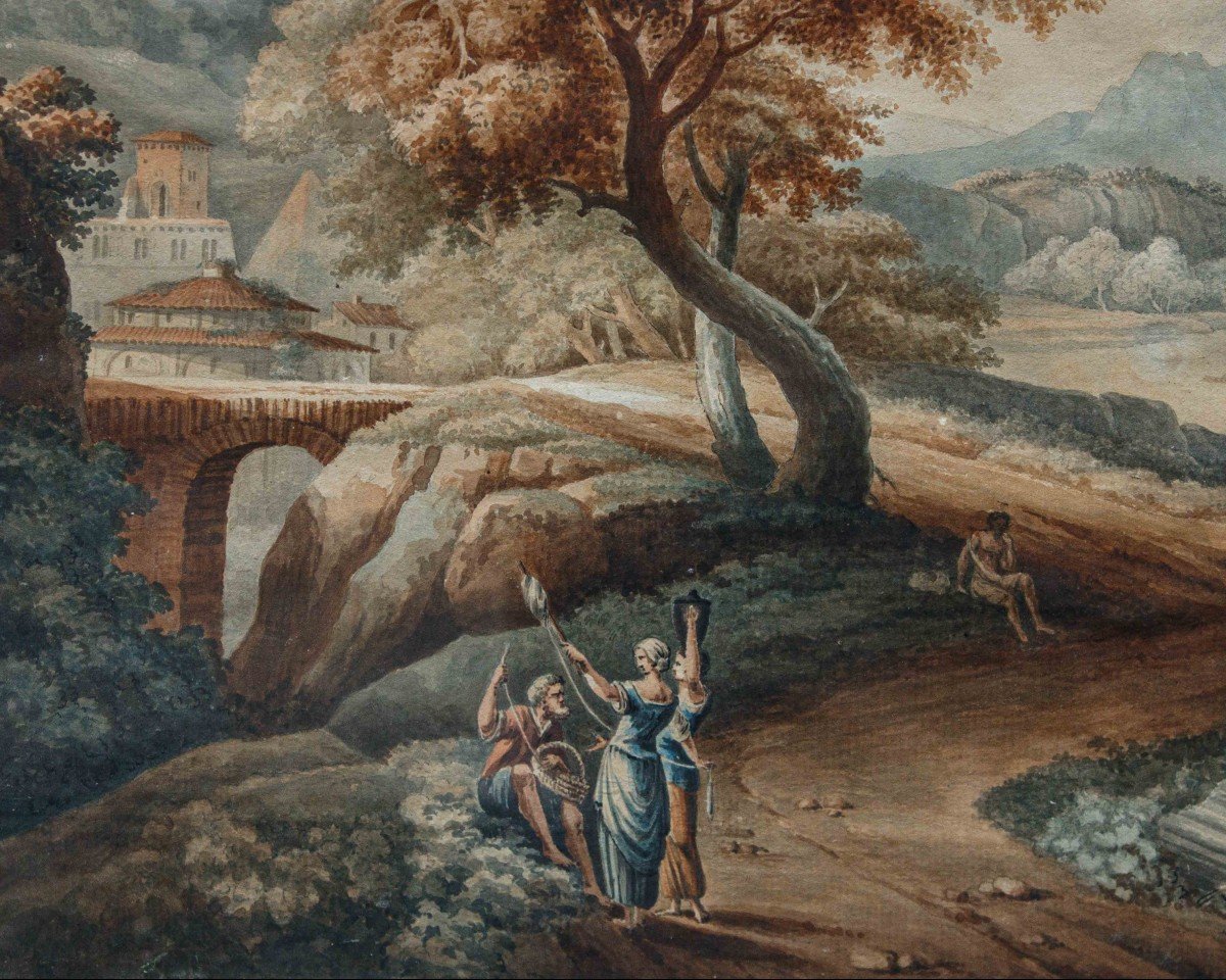 Jean Antoine Constantine d’Aix (1756-1844), Paesaggio Animato -photo-2