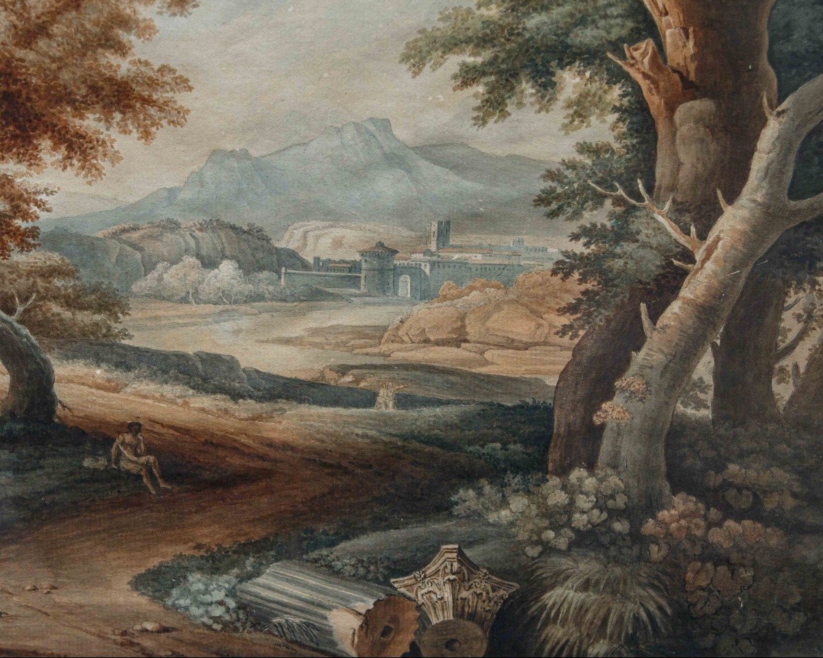 Jean Antoine Constantine d’Aix (1756-1844), Paesaggio Animato -photo-3