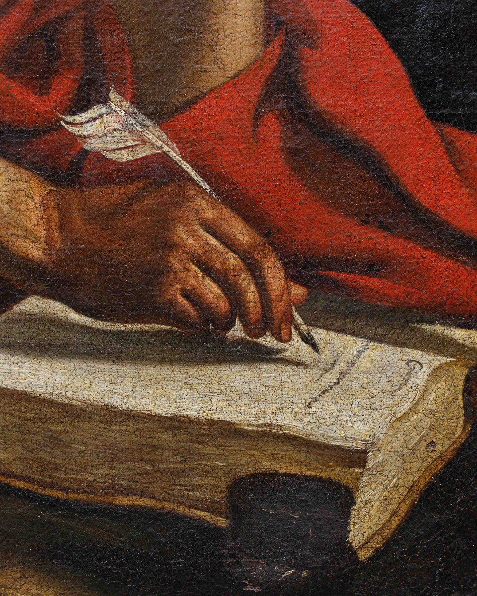 Cerchia di il Guercino (1591 – 1666), XVII secolo,  San Girolamo-photo-4