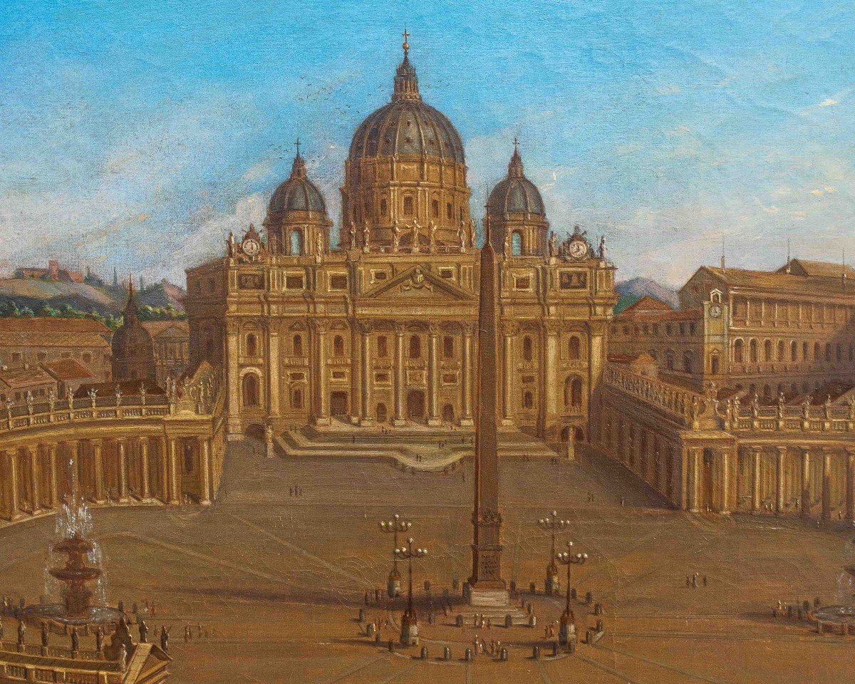 Joseph Bolzern (1828 – 1901), Basilica di San Pietro e colonnato antistante  -photo-3