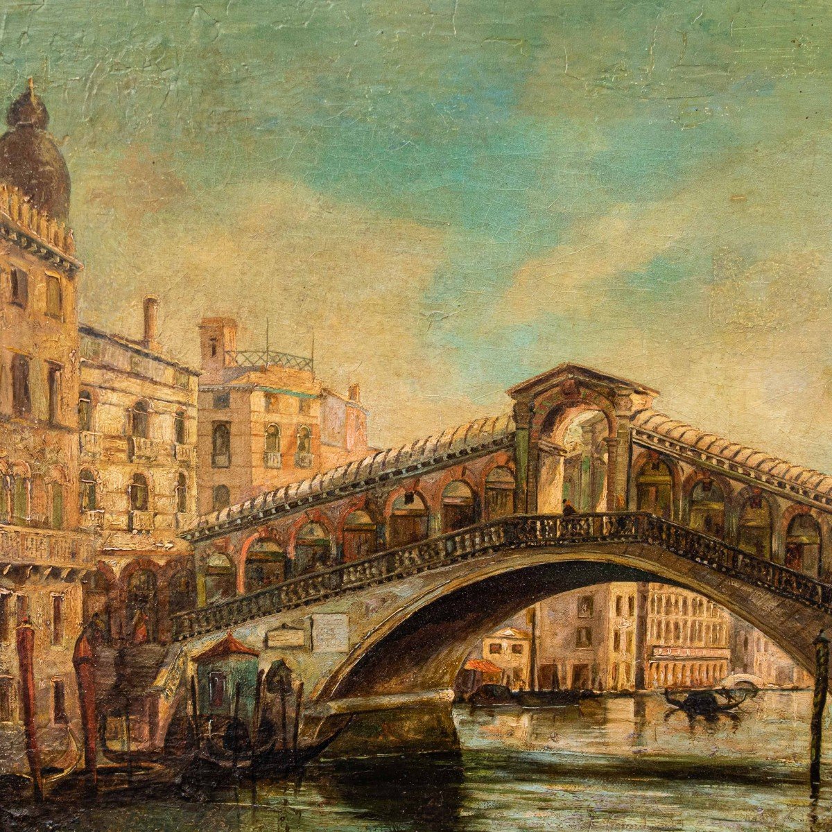 Giovanni Bonomi (XIX secolo), Veduta con il Ponte di Rialto-photo-3