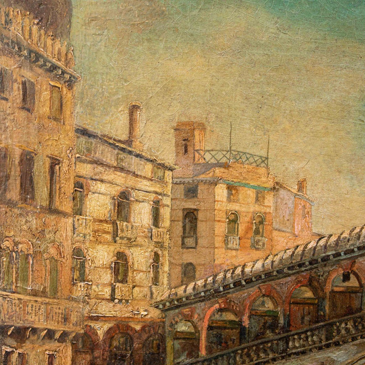 Giovanni Bonomi (XIX secolo), Veduta con il Ponte di Rialto-photo-3