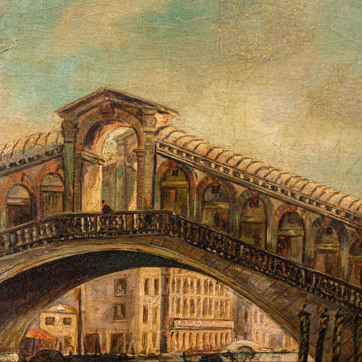 Giovanni Bonomi (XIX secolo), Veduta con il Ponte di Rialto-photo-6